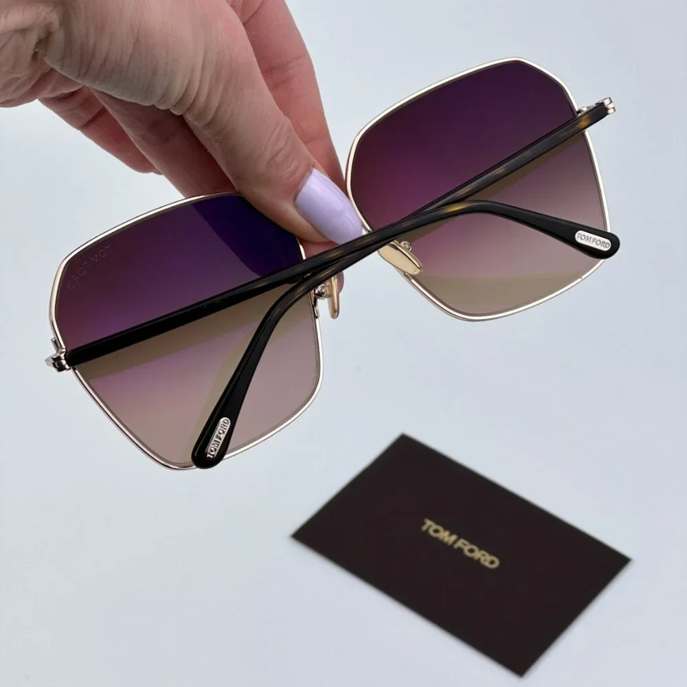 Tom Ford Women BRAND NEW Sunglasses CLAUDIA-02 Gold Havana Gradient FT0839 52F